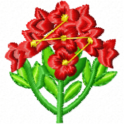 Flowers Embroidery Design 6